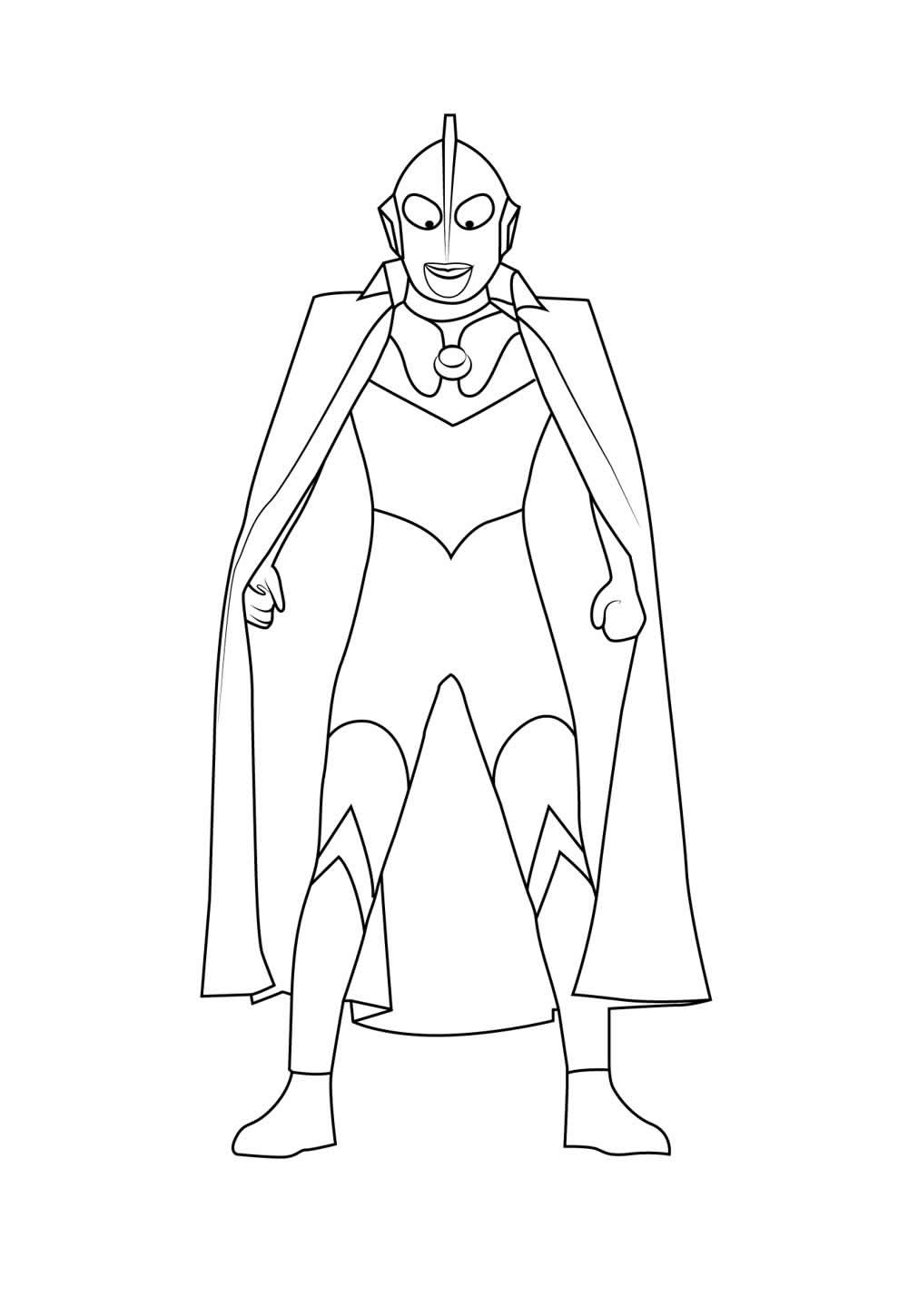 Desenho do Ultraman para pintar