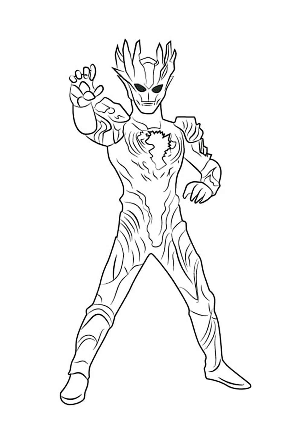 Desenho do Ultraman para pintar