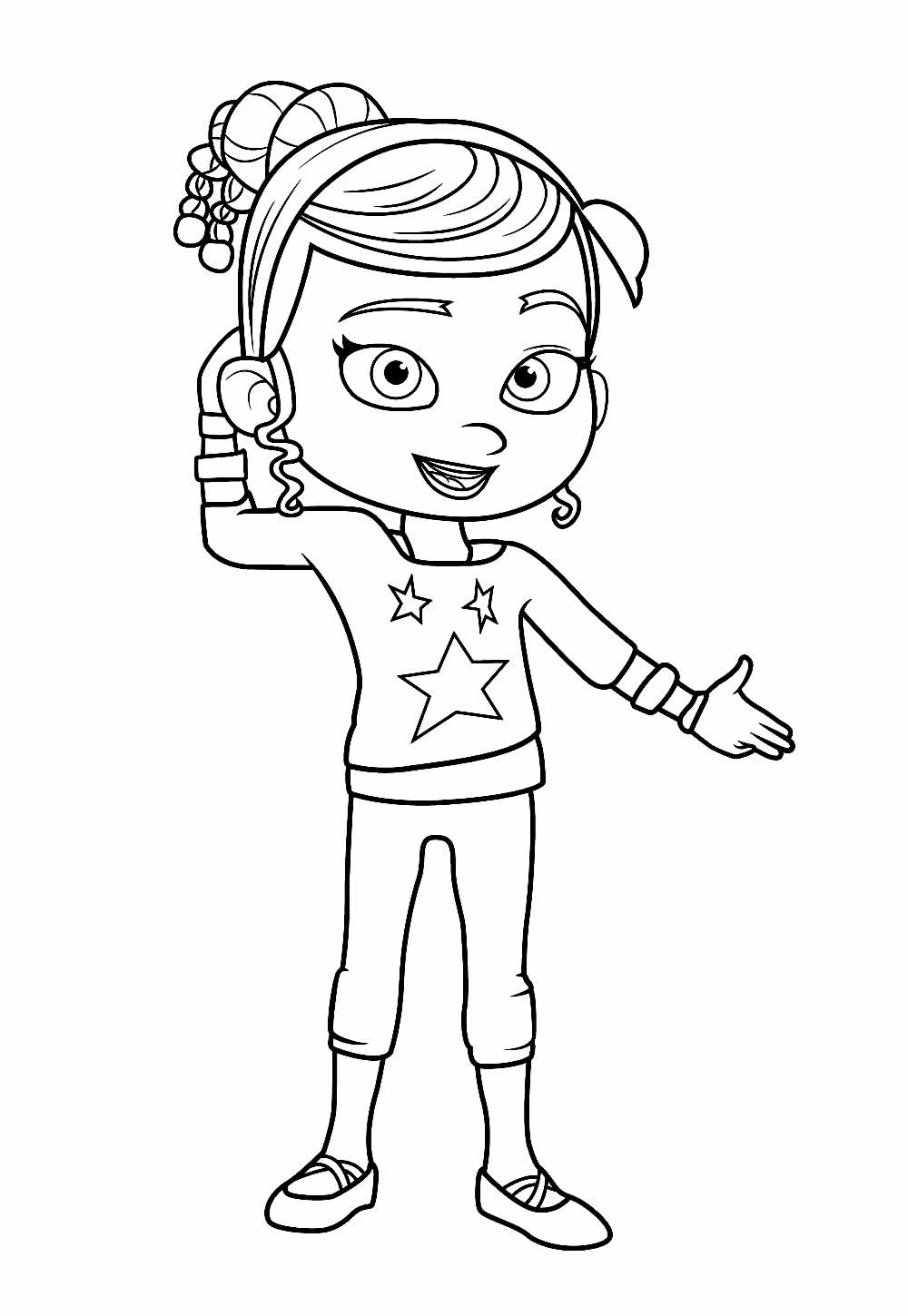 Desenho da Vampirina para pintar