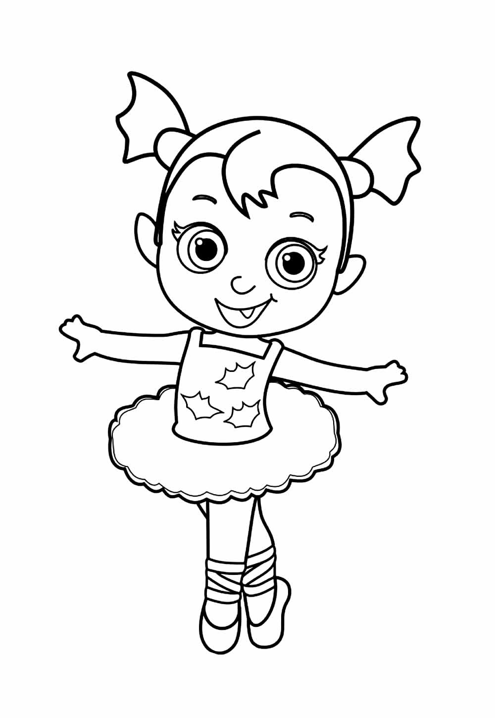 Desenho da Vampirina para colorir