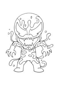 Desenhos de Venom Baby para Colorir e Pintar - Tudo Para Colorir