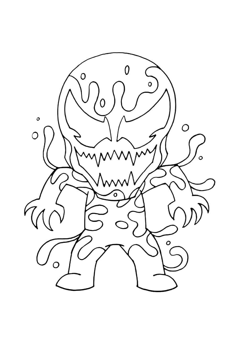 Desenho Venom Baby Colorir
