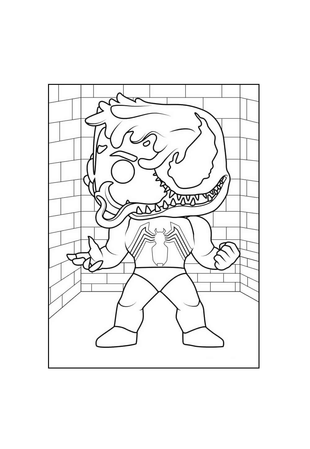 Desenho de Venom Baby para colorir