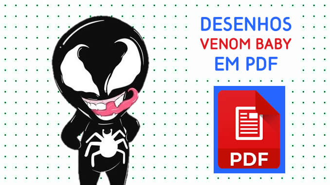 Desenhos de Venom Baby em PDF