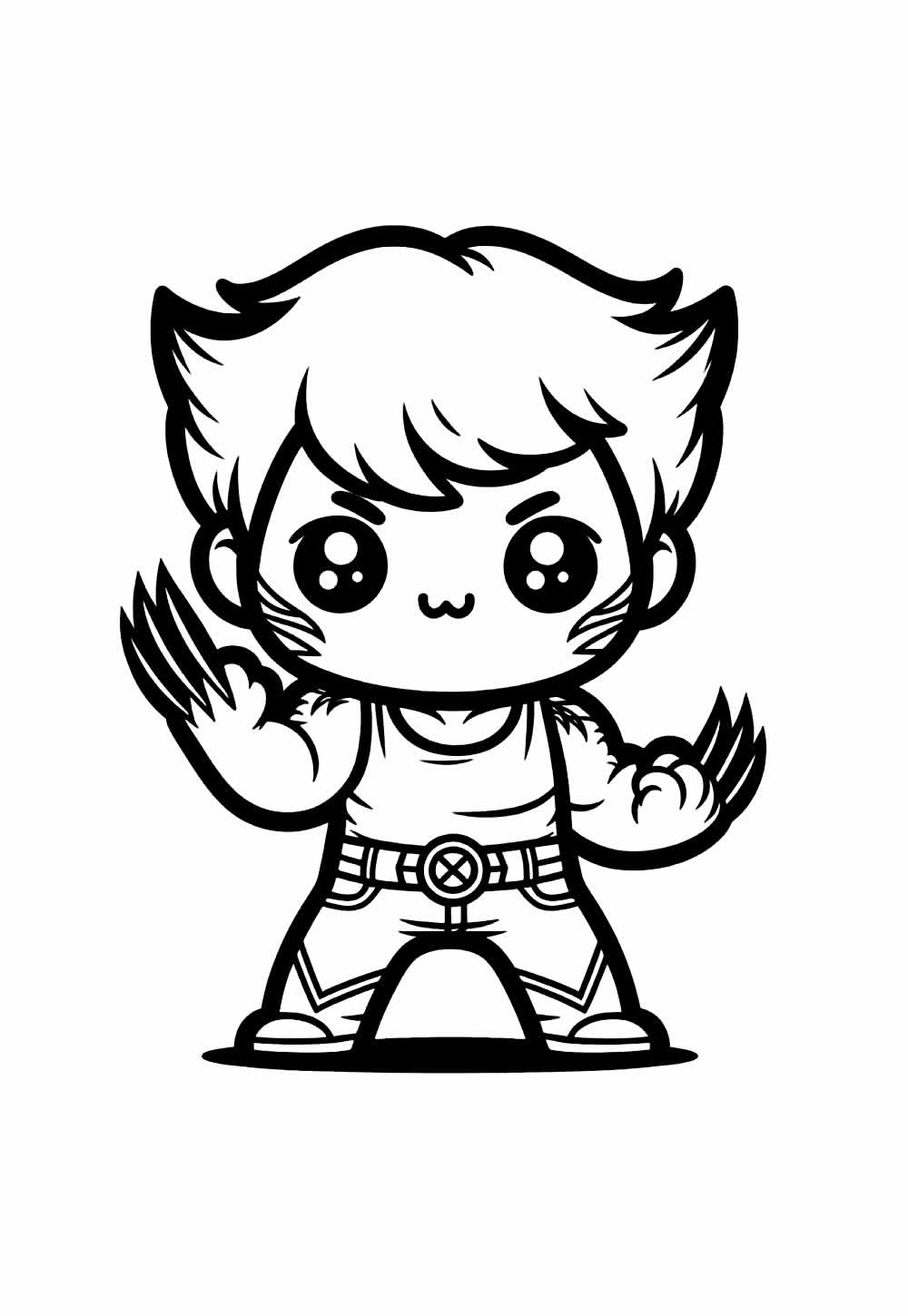 Desenho de Wolverine Baby