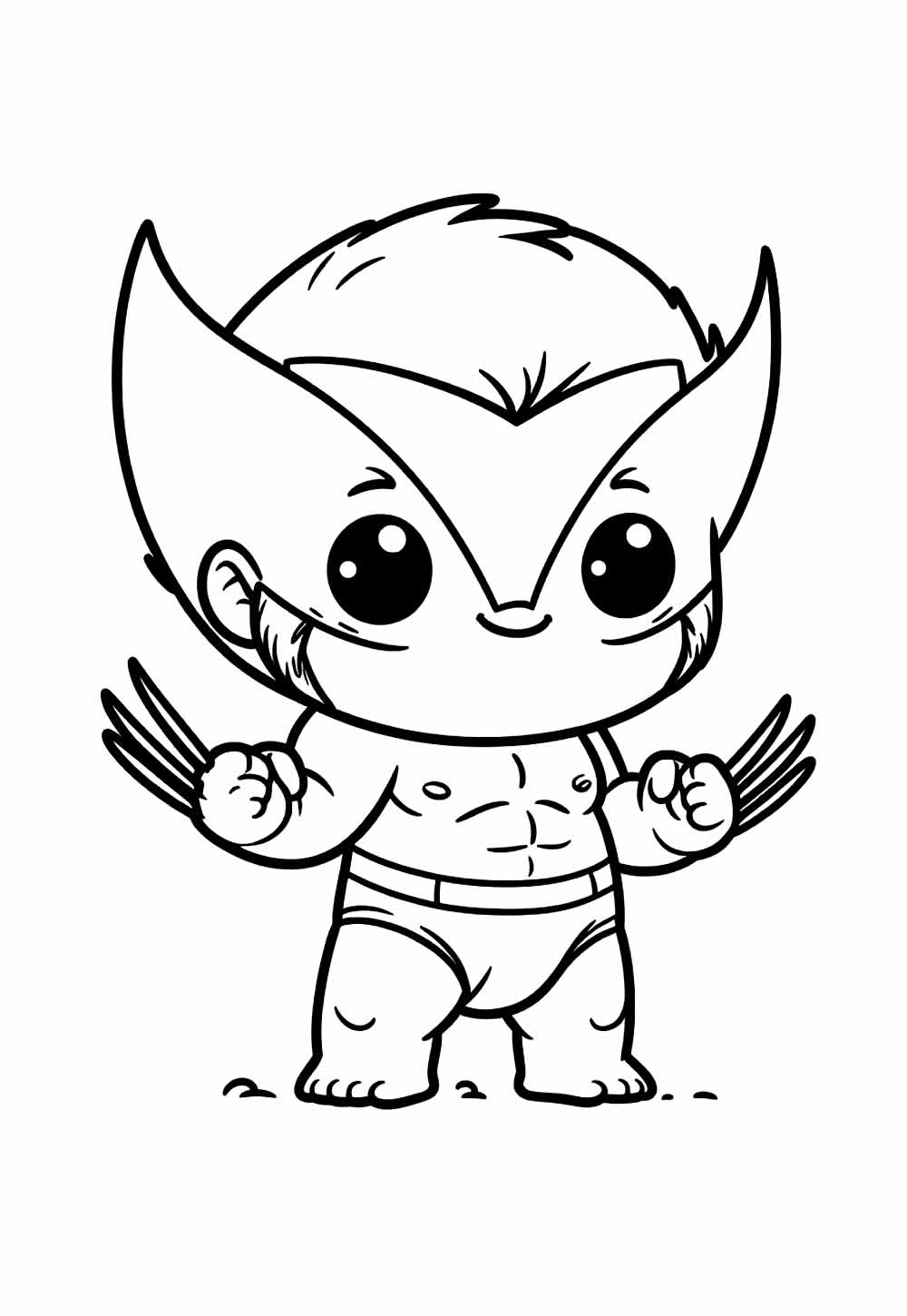 Desenho de Wolverine Bebê