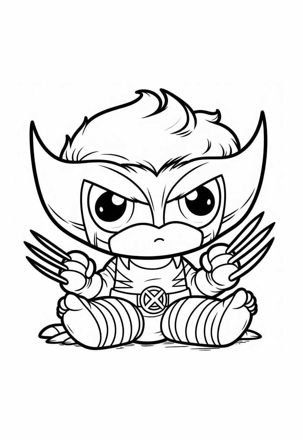 Desenho de Wolverine Baby