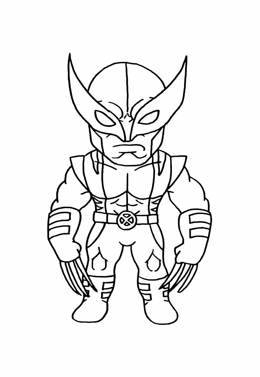 Desenho de Wolverine Baby para colorir