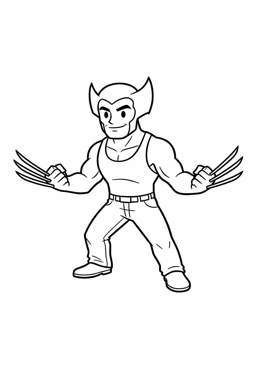 Wolverine Baby para colorir