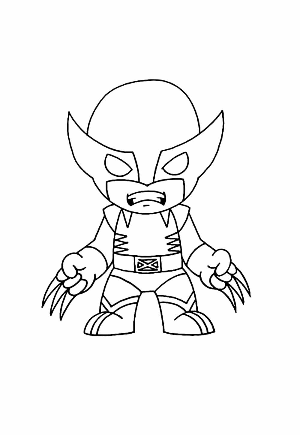 Desenho de Wolverine Baby para colorir