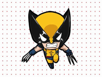 Desenhos de Wolverine Baby para colorir