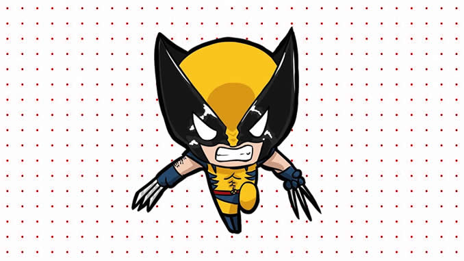 Desenhos de Wolverine Baby para colorir