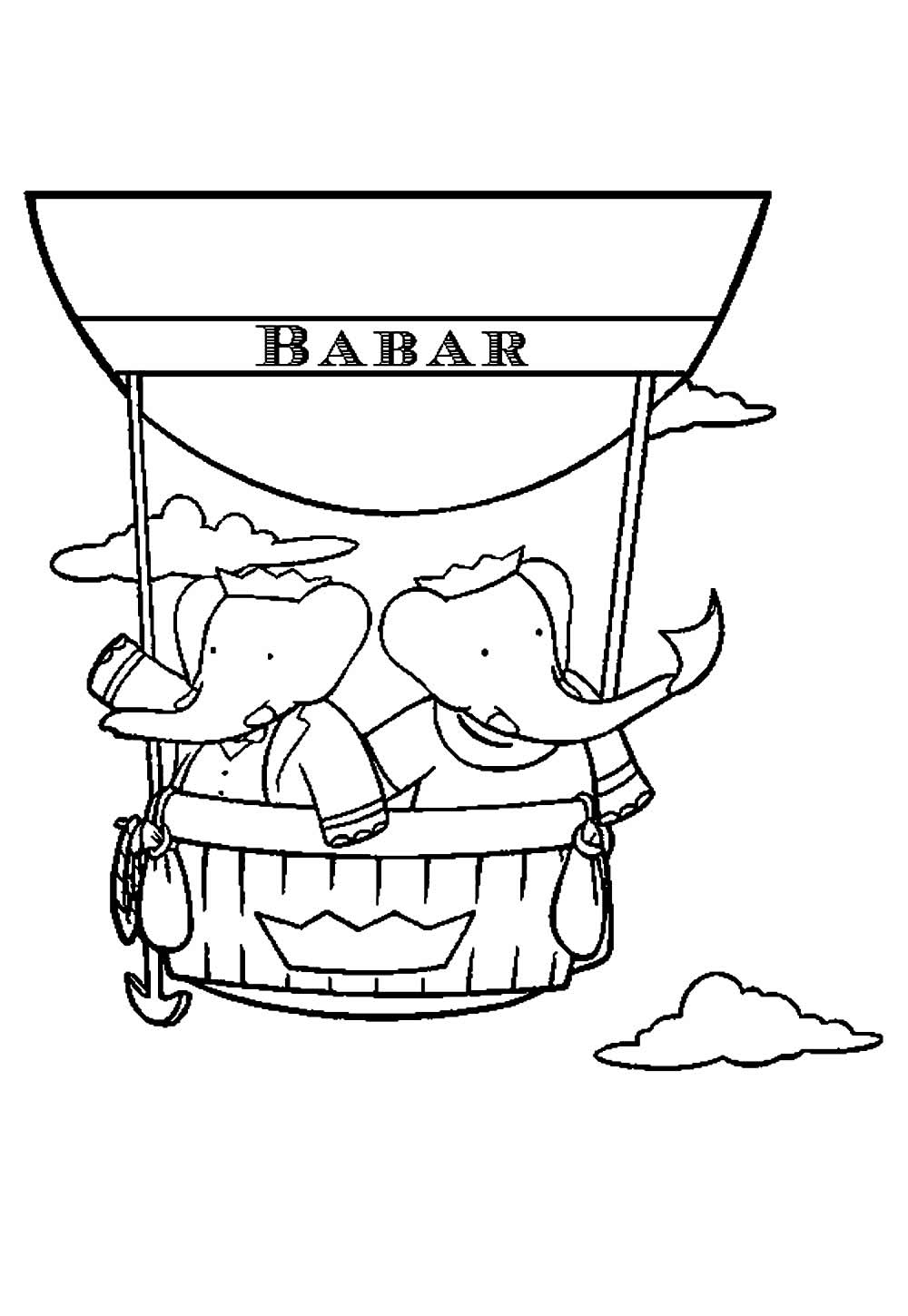 Desenho do Babar colorir