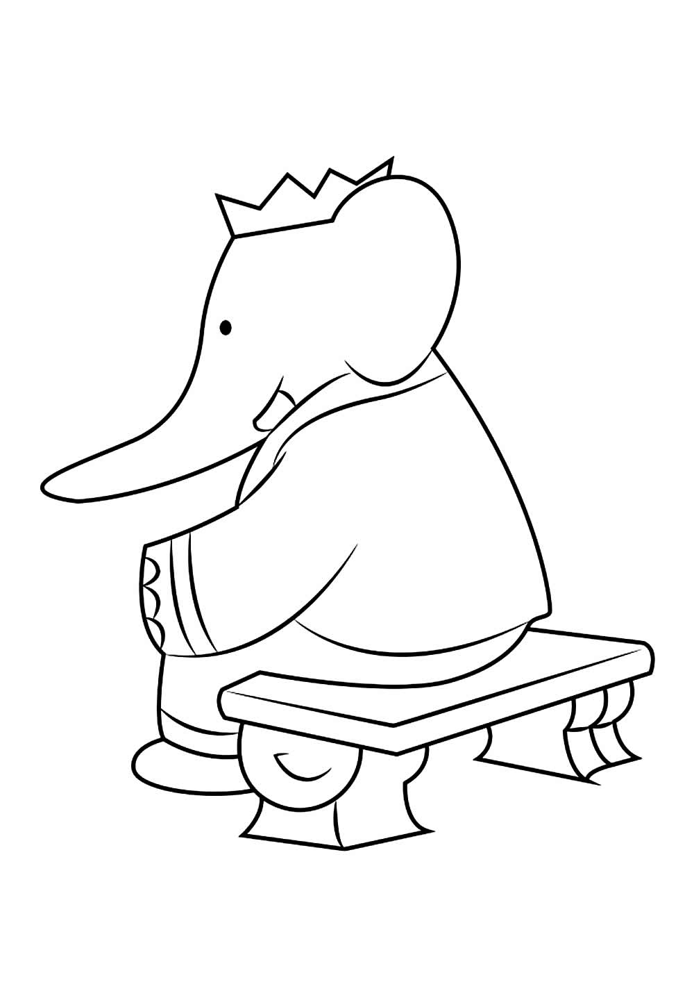 Desenho Babar Colorir