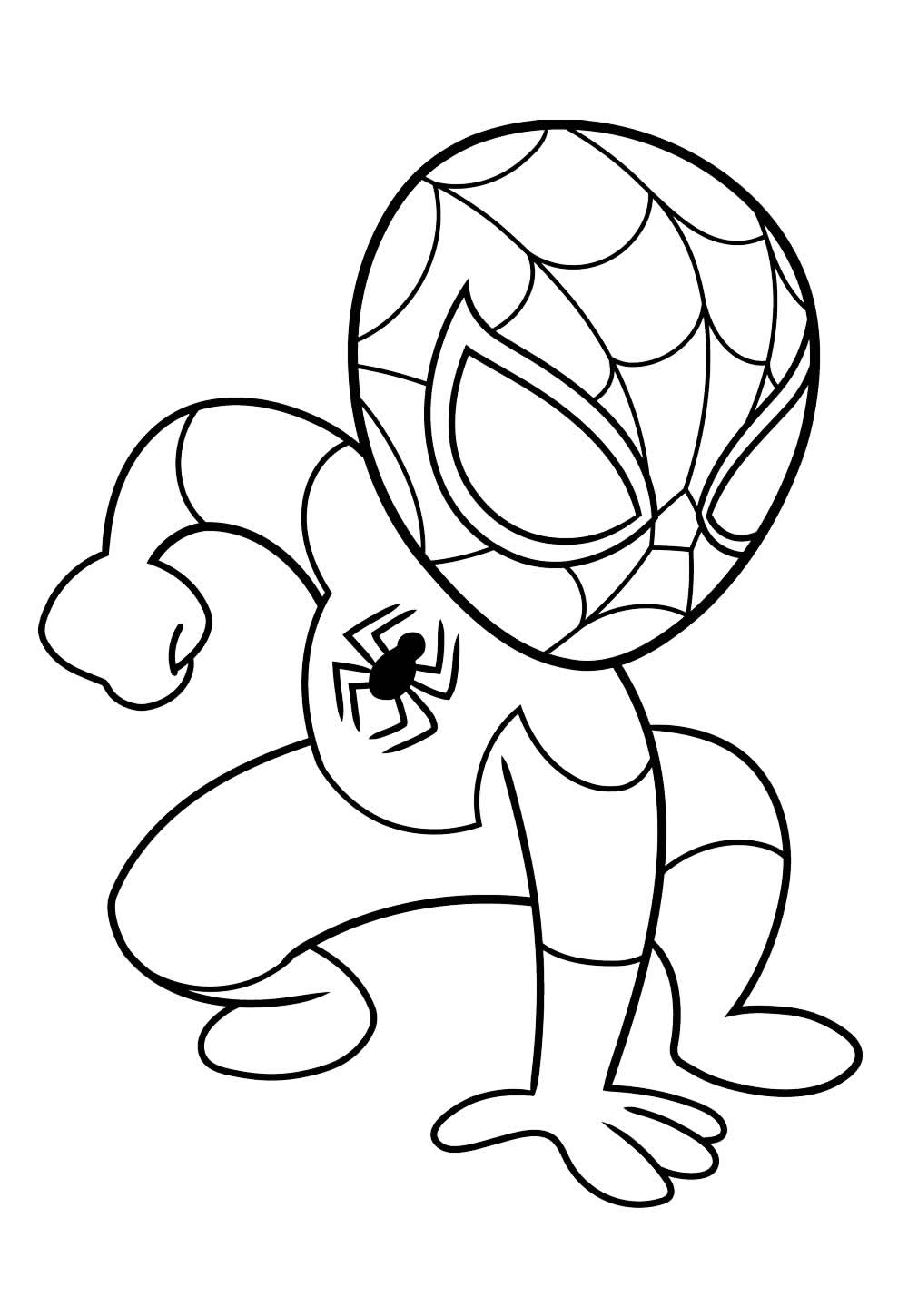 Desenho do Homem-Aranha Baby