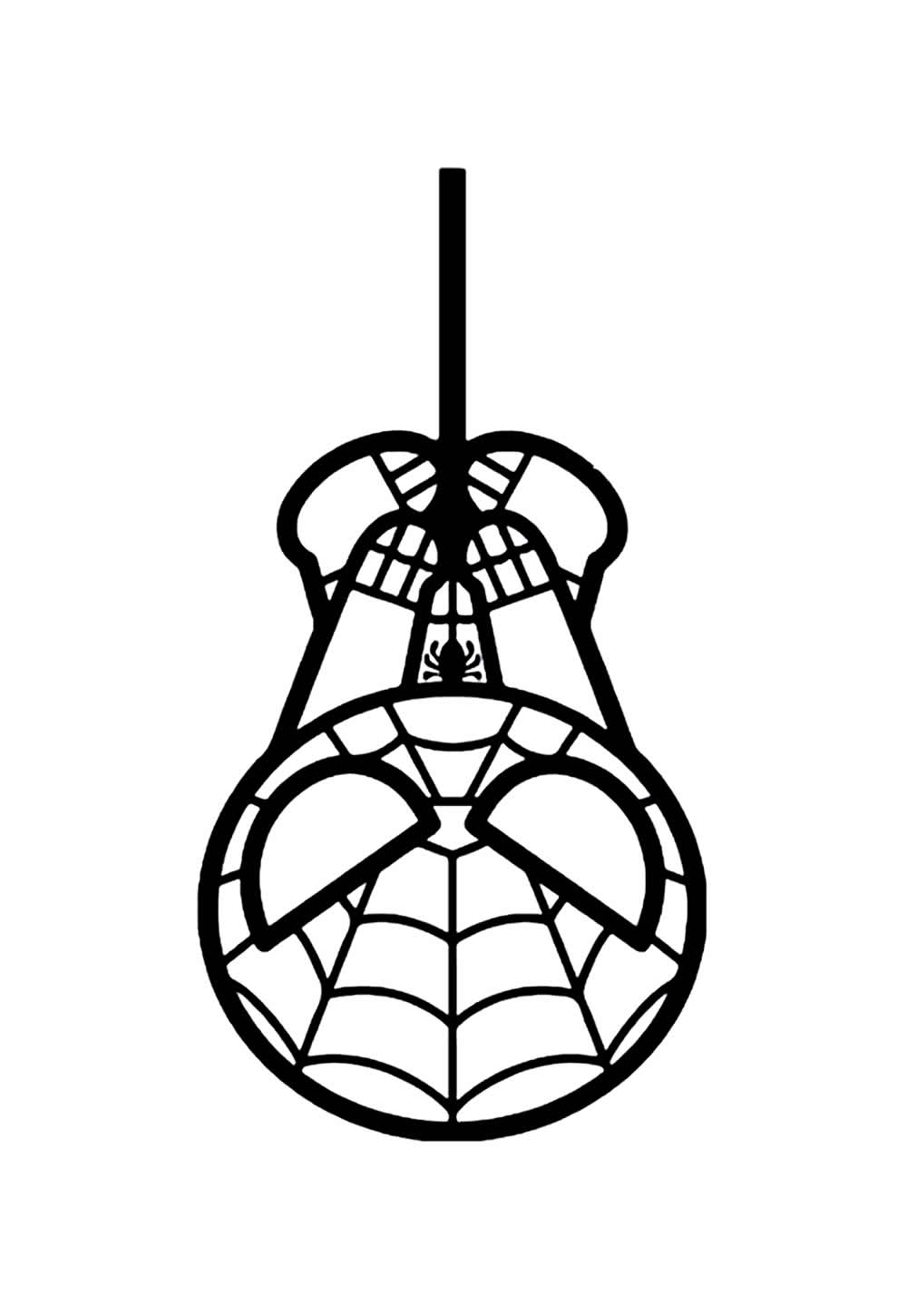 Desenho do Homem-Aranha Baby para colorir