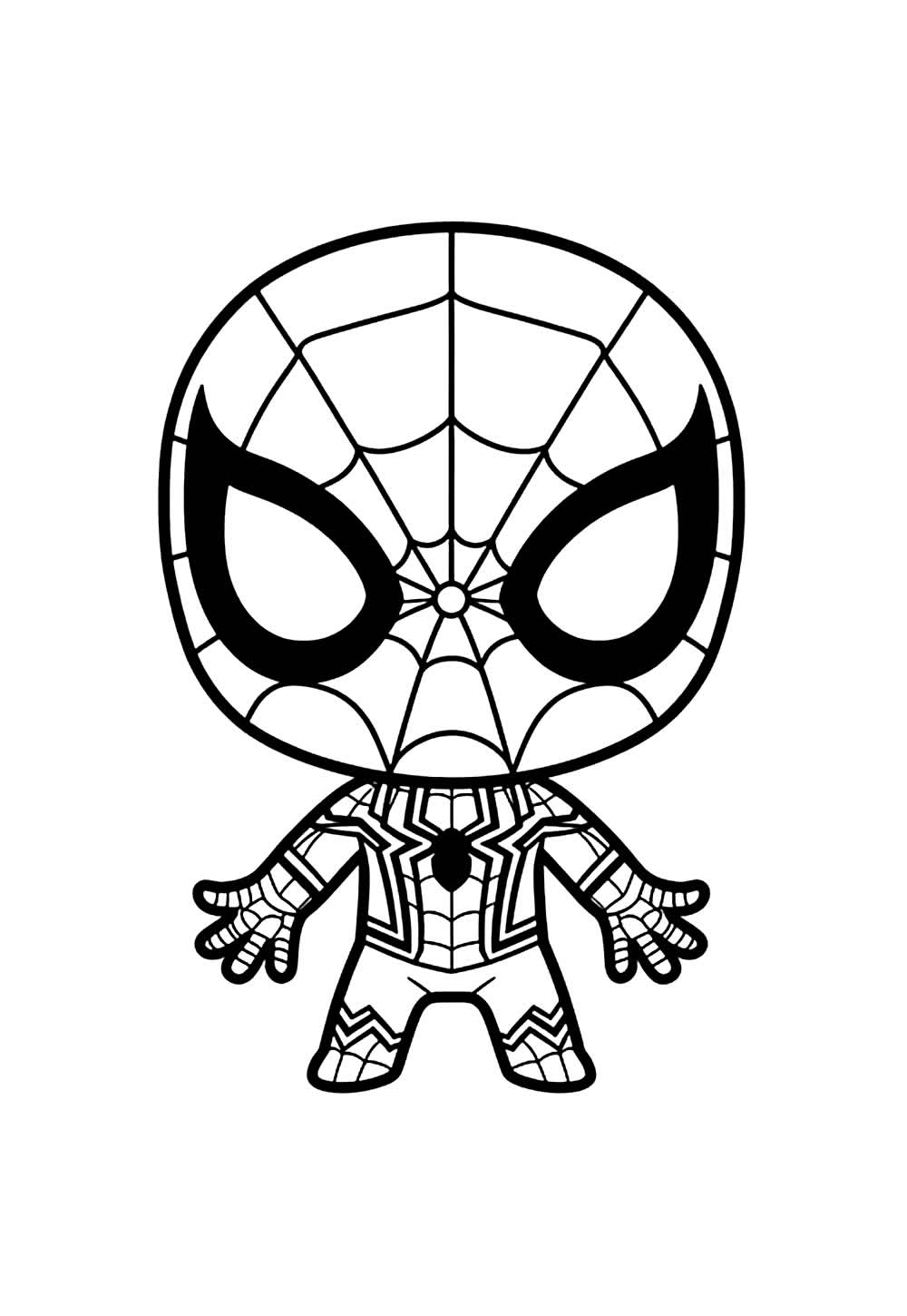Desenho do Homem-Aranha Baby