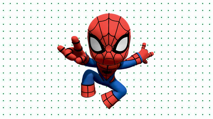 Desenhos do Homem-Aranha Baby para colorir