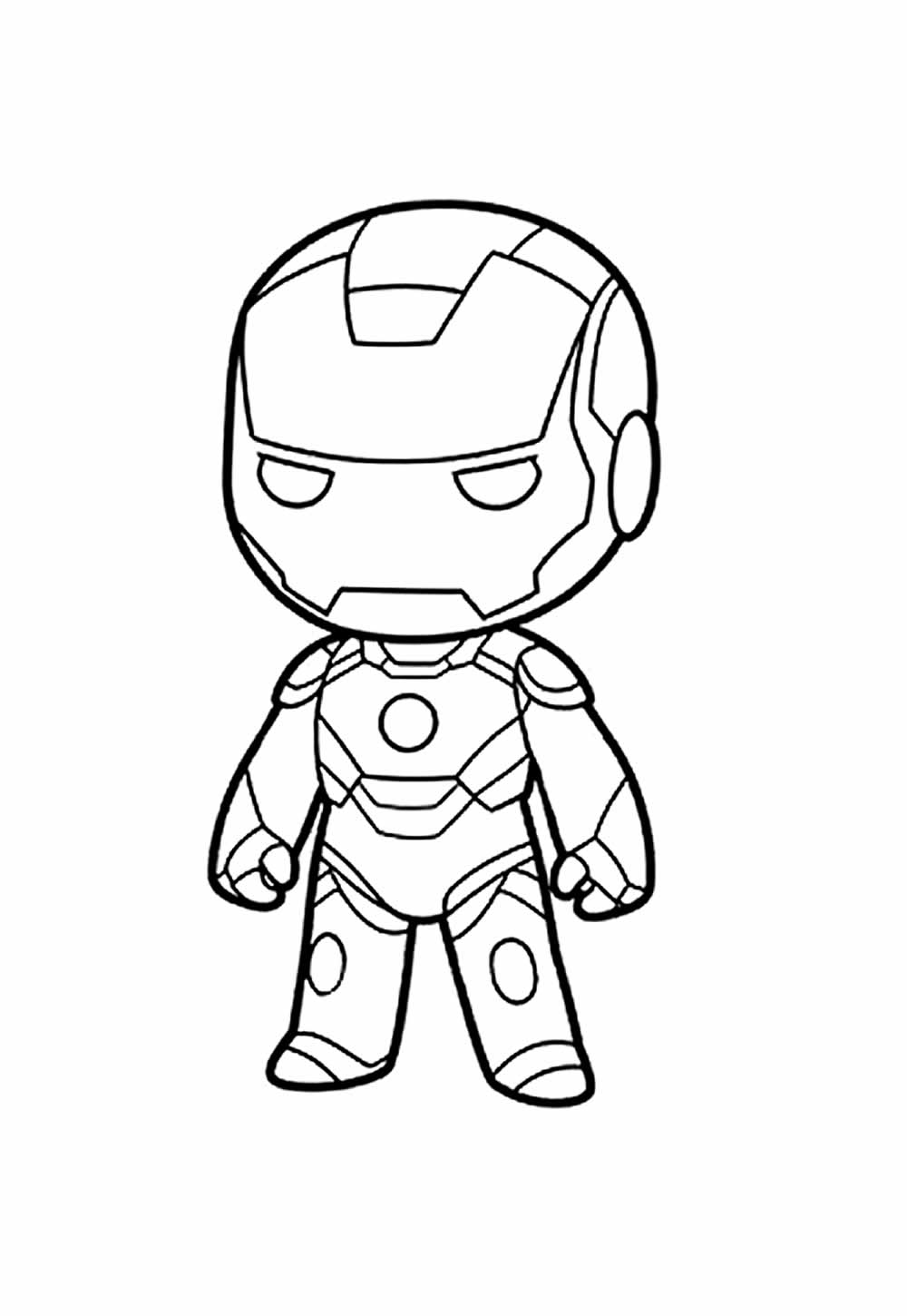 Desenho do Homem de Ferro Baby para colorir