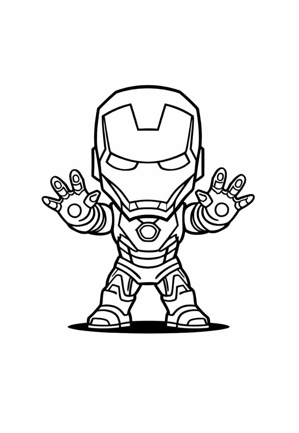 Desenho do Homem de Ferro Baby para colorir