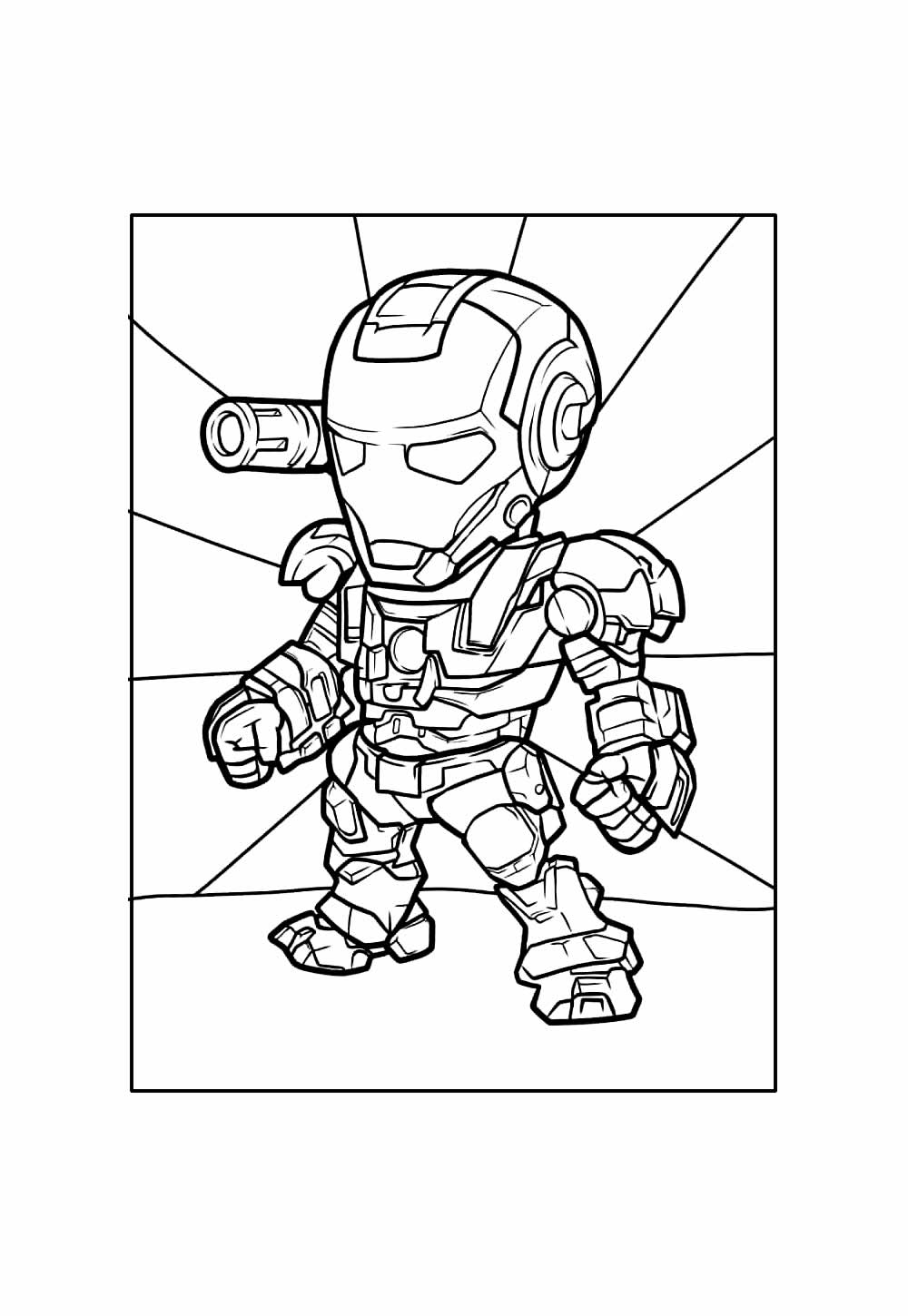 Desenho do Homem de Ferro Baby