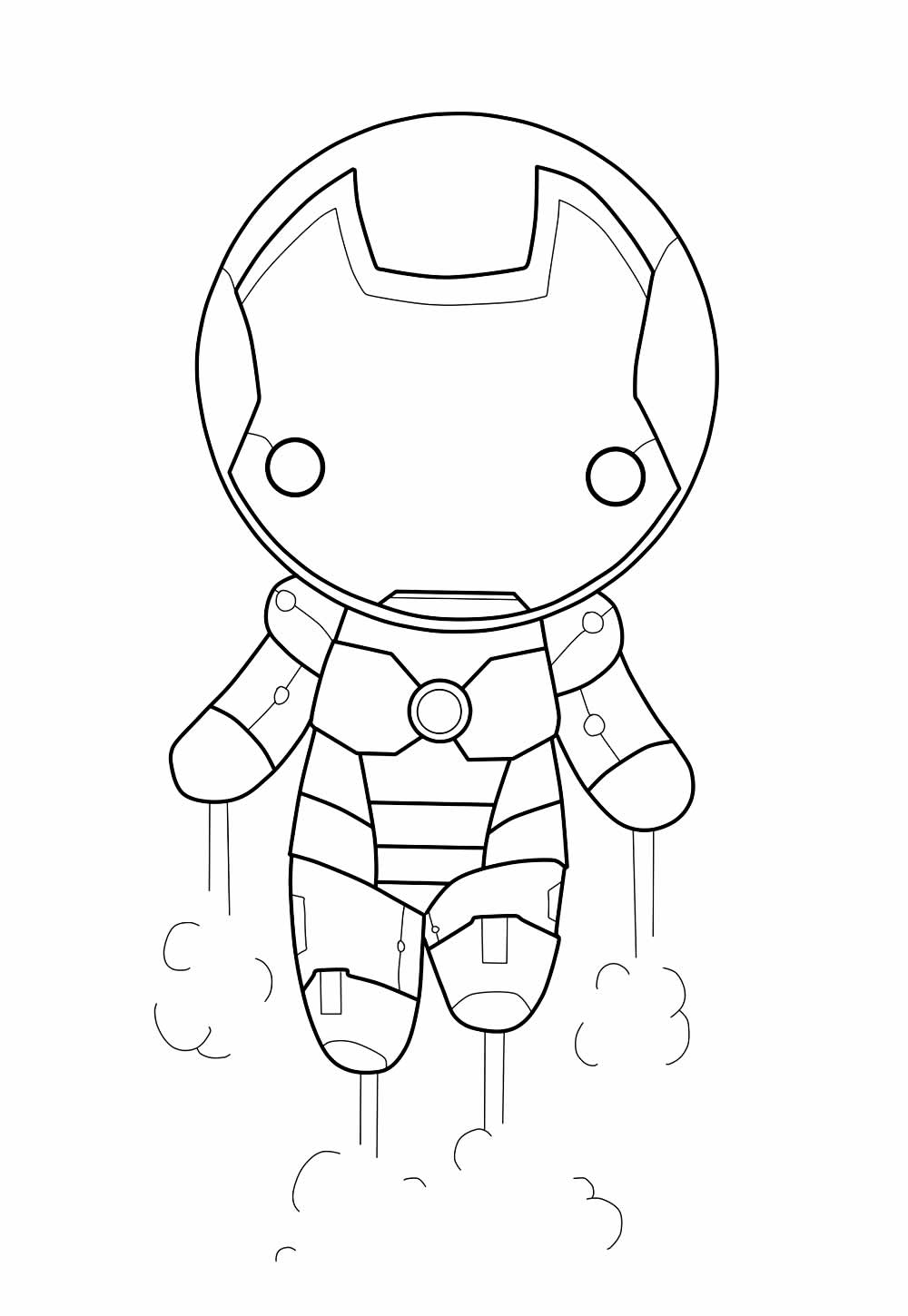 Homem de Ferro Baby para colorir