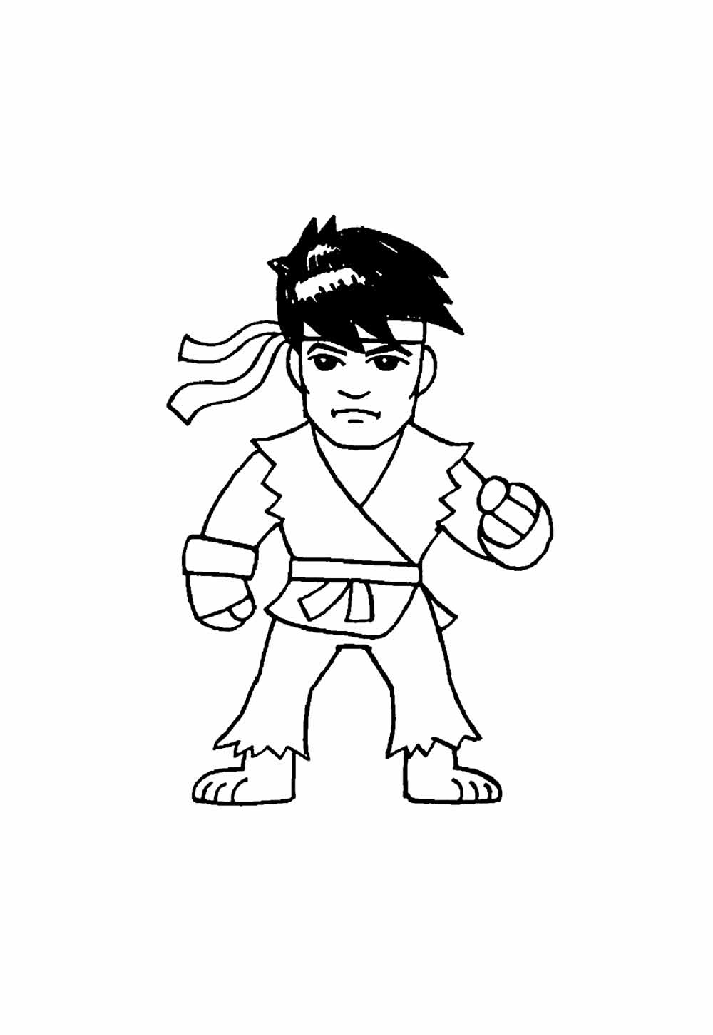 Desenho de Ryu Bebê para colorir