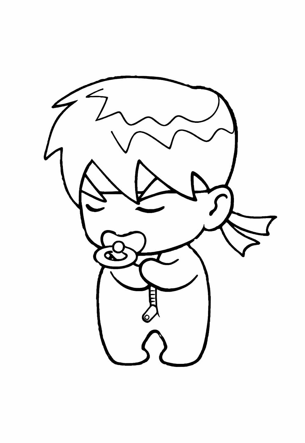 Desenho de Ryu Baby para colorir