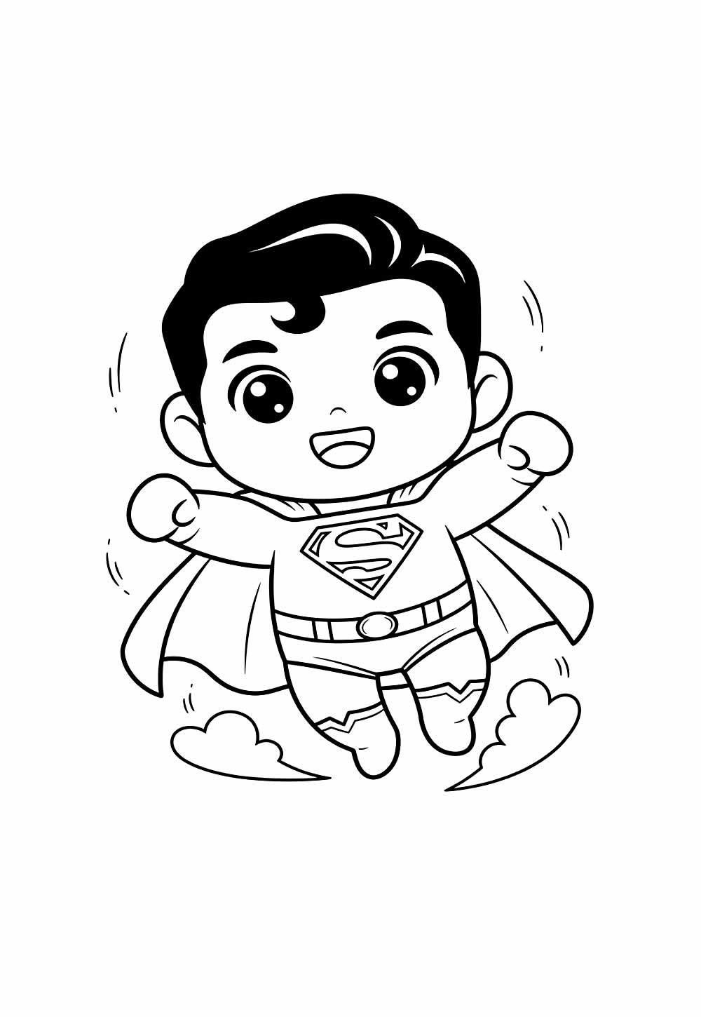 Desenho de Super-Homem Baby