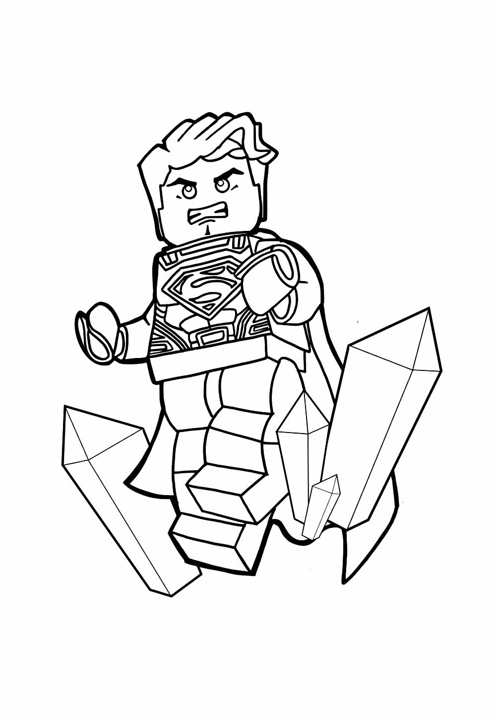 Desenho de Super-Homem Baby para colorir