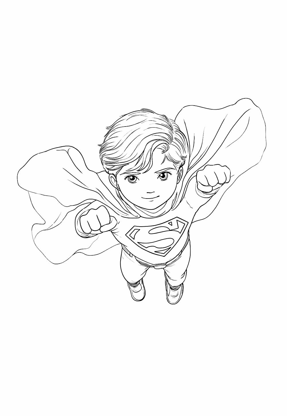 Super-Homem Baby para colorir