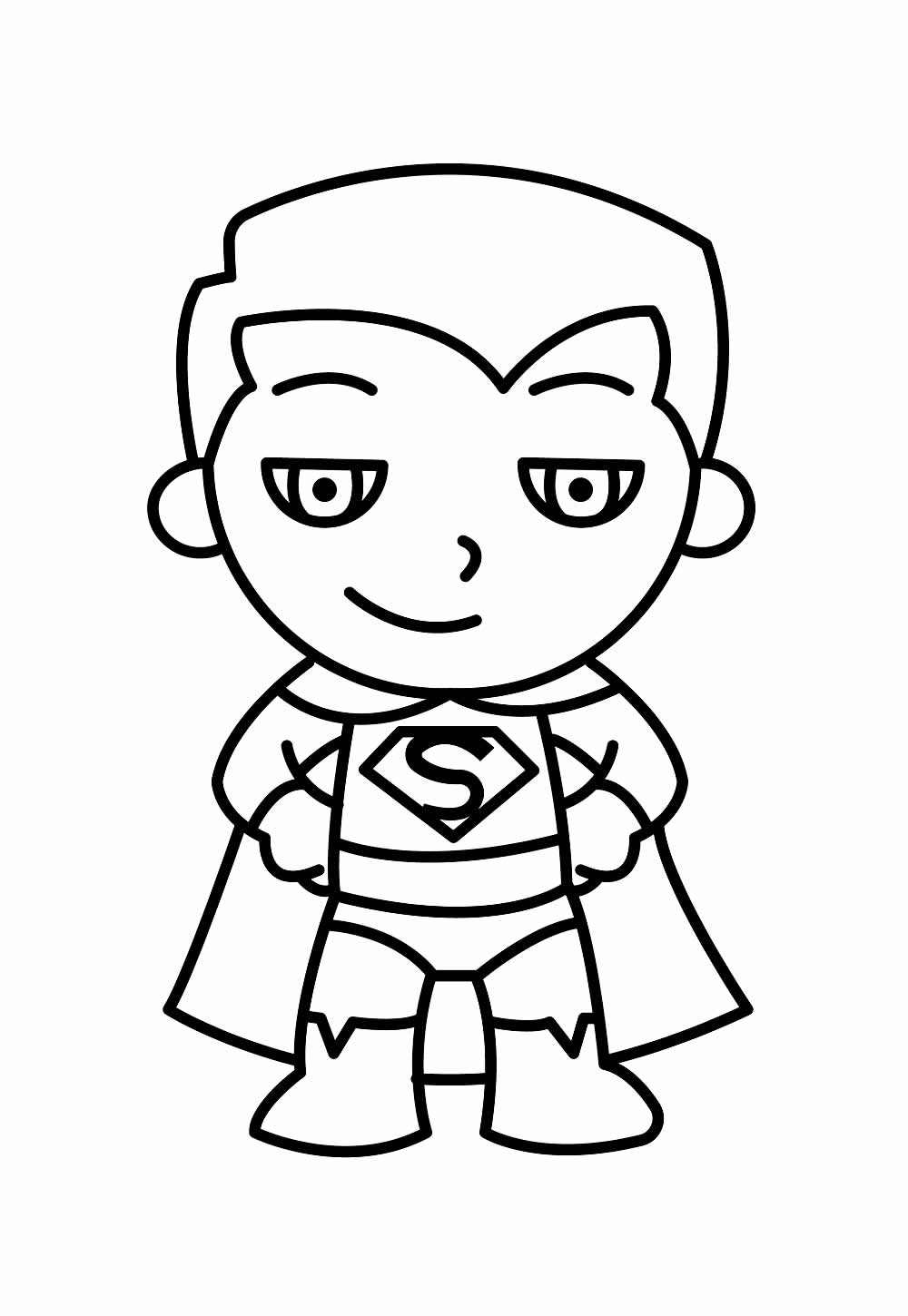 Desenho de Super-Homem Baby para colorir