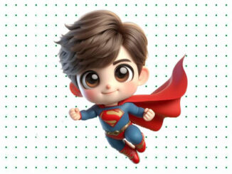 Desenhos de Super-Homem Baby para colorir