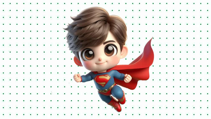 Desenhos de Super-Homem Baby para colorir