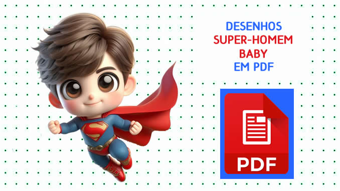 Desenhos de Super-Homem Baby em PDF