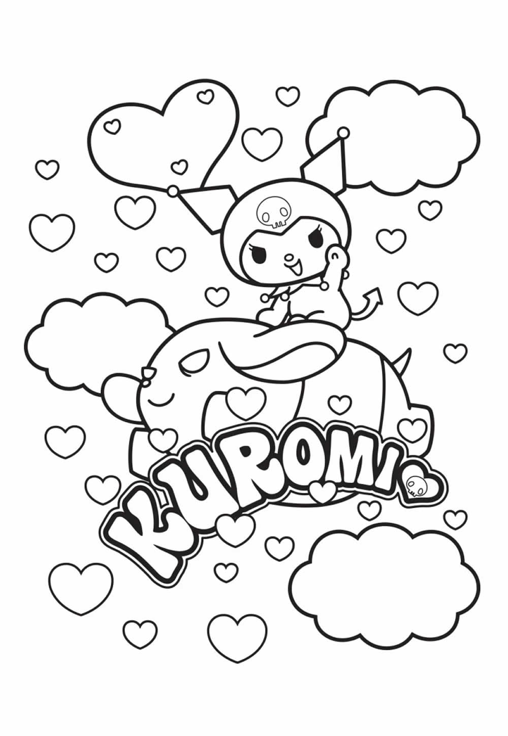 Desenho para Colorir da Kuromi