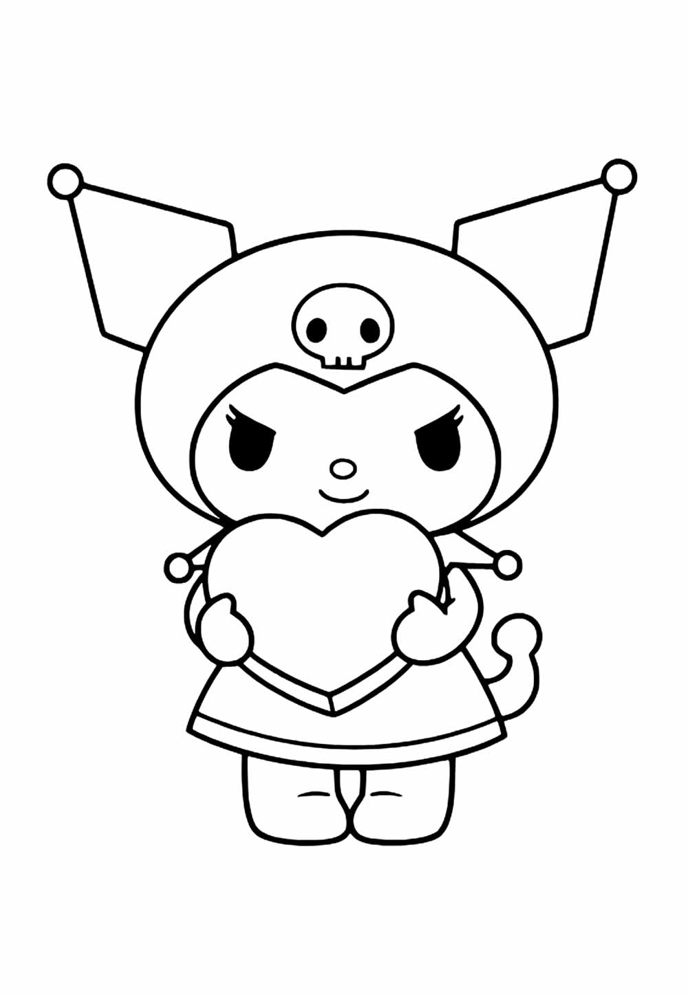 Desenho para Colorir da Kuromi