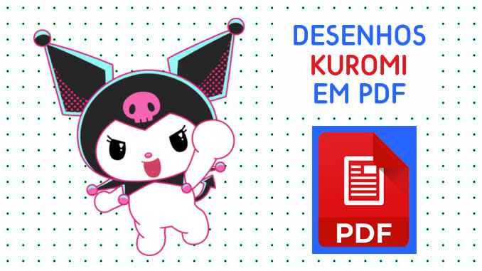 Desenhos da Kuromi em PDF