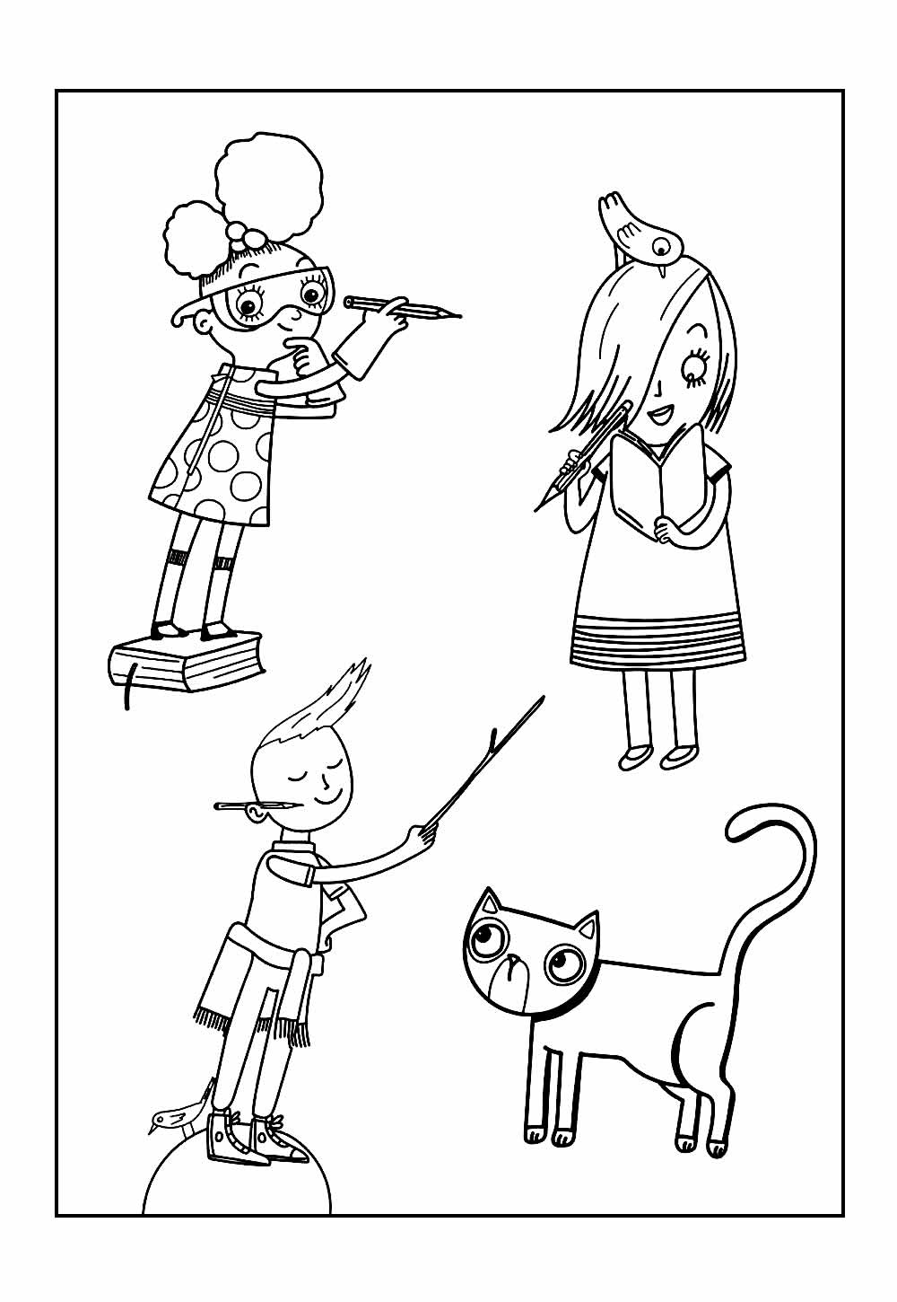 Desenho da Ada Batista para colorir