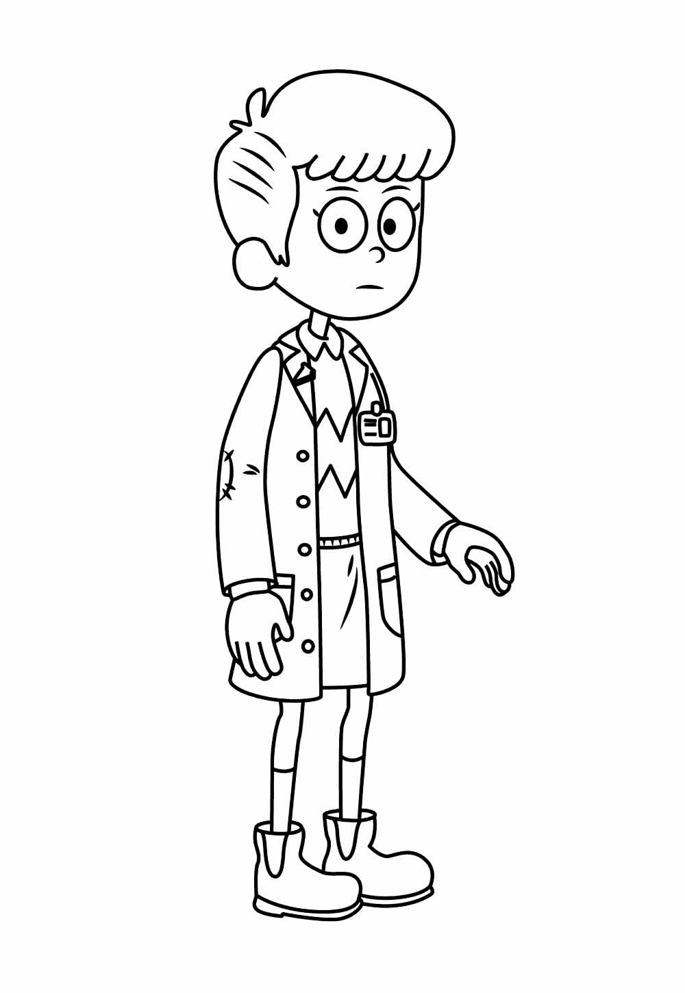 Desenho de Amphibia para Colorir