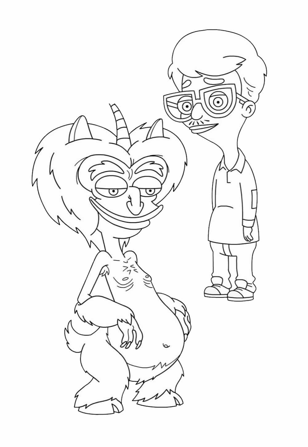 Desenho de Big Mouth para imprimir