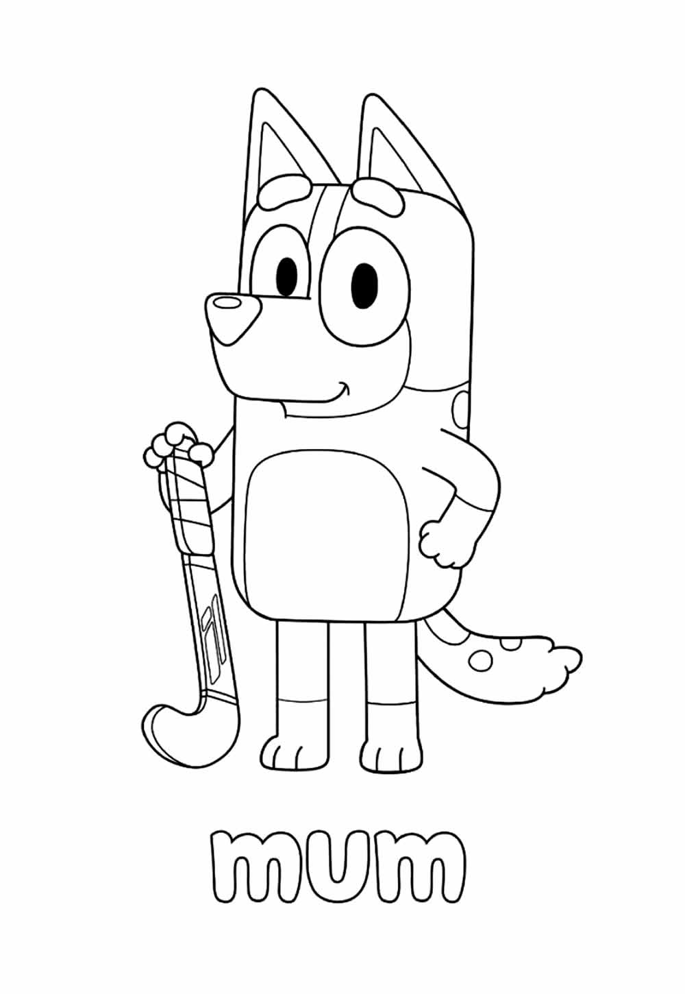 As Aventuras de Bluey para colorir