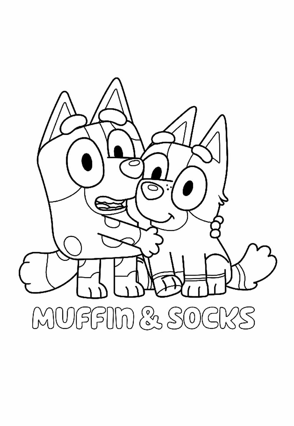 Desenhos As Aventuras de Bluey para colorir