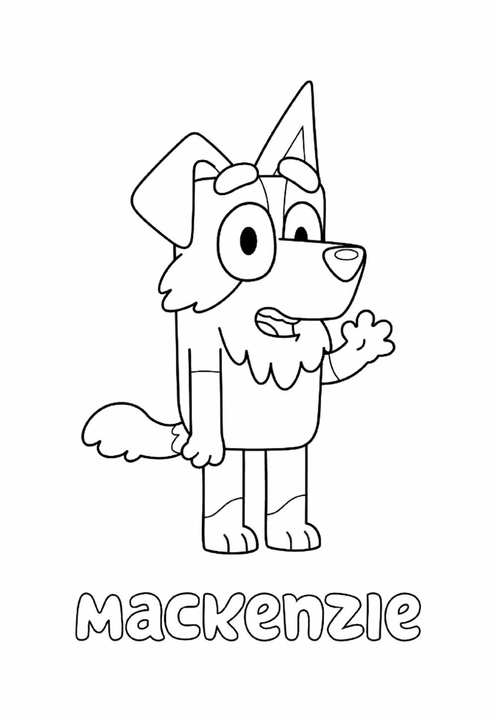 Desenho de As Aventuras de Bluey