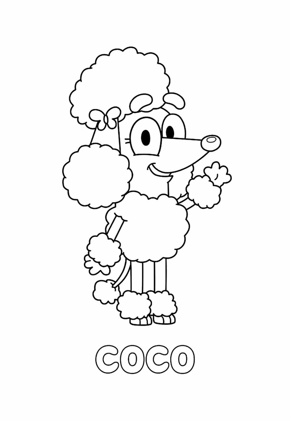 Desenho de Coco - As Aventuras de Bluey