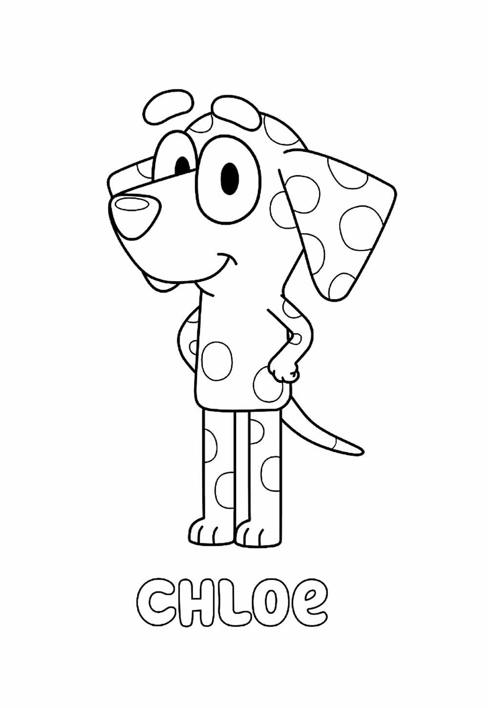 Desenho para colorir de As Aventuras de Bluey