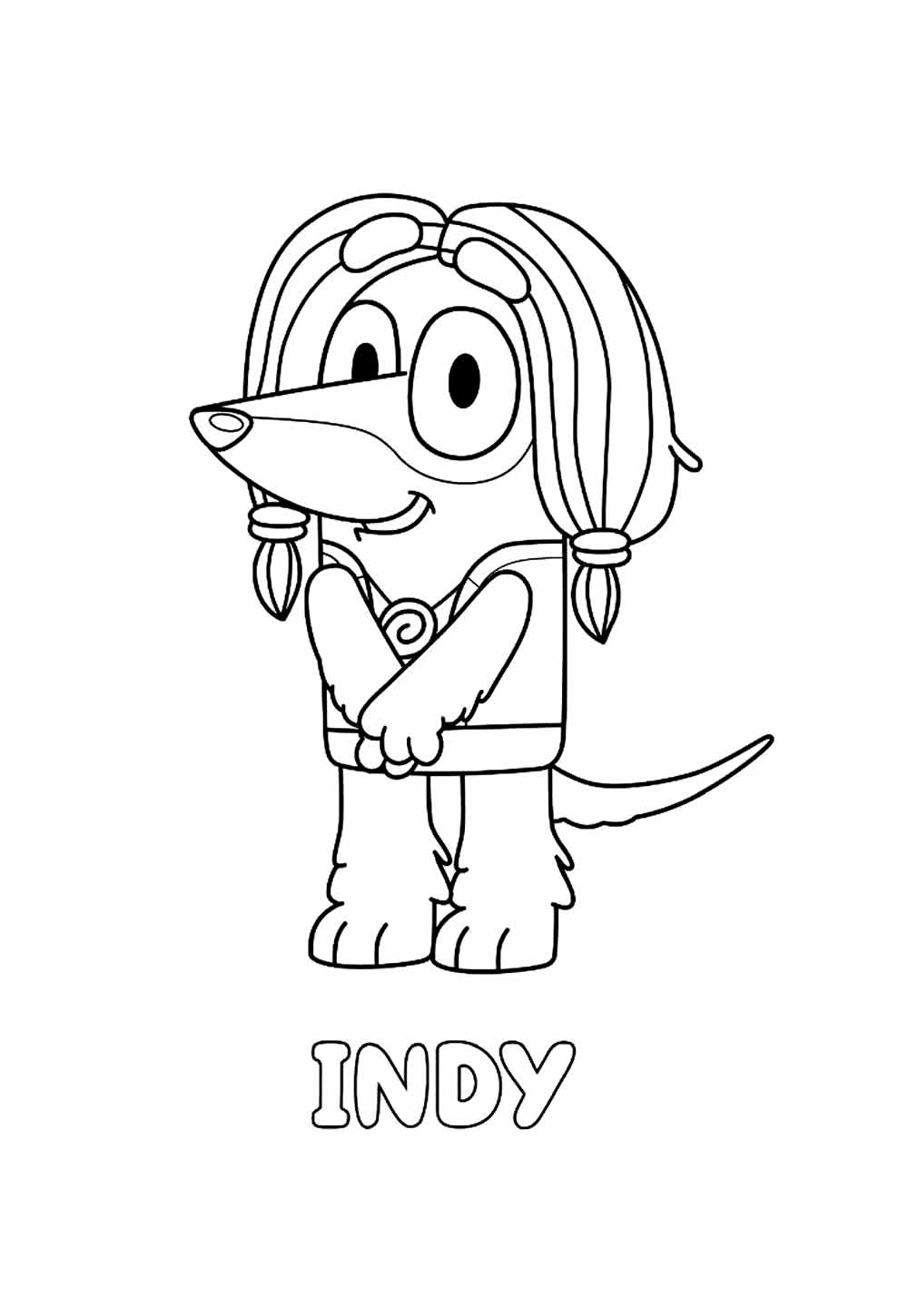 Desenhos de As Aventuras de Bluey para colorir