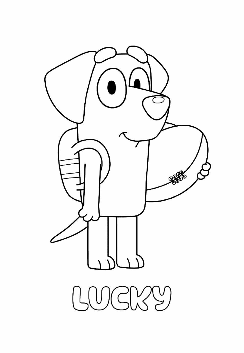 Desenhos de As Aventuras de Bluey para pintar