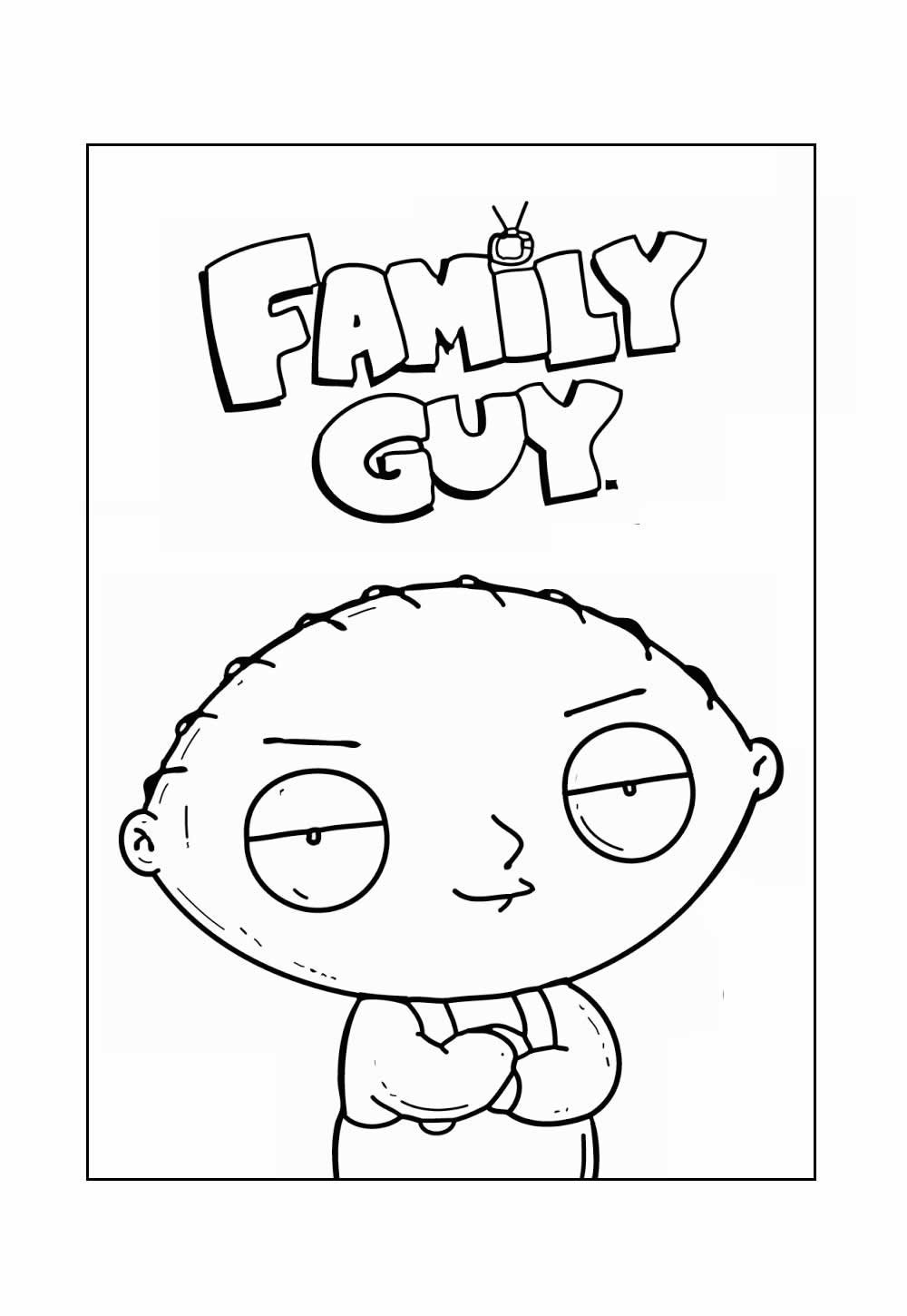 Desenho de Family Guy para colorir