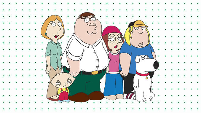 Desenhos de Family Guy para colorir